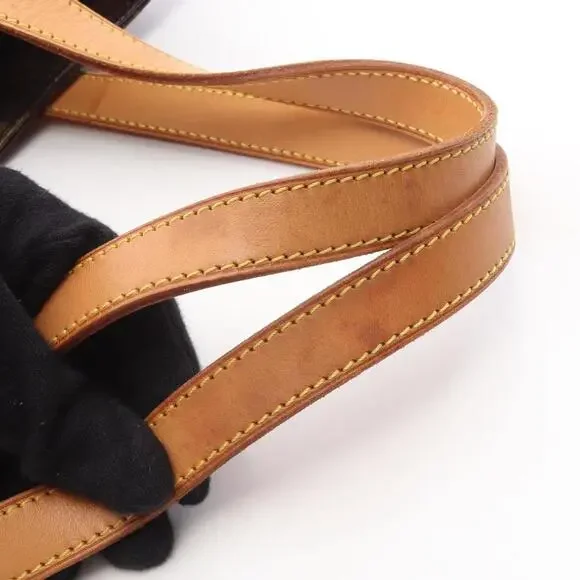 LOUIS VUITTON Authentic Brown Monogram Leather Tote Bag - Picture 7 of 11